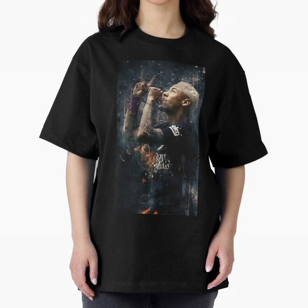 Neymar Junior - Design #o22 Oversized T-Shirt Cheer through Every Moment of Global Football Passion for FIFA World Cup 2026 USA Canada Mexico, Connected to Cristiano Ronaldo, England, France and Netherlands, Vintage Soccer Flavor, Modern Football