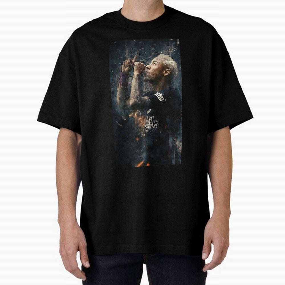 Neymar Junior - Design #o22 Oversized T-Shirt Cheer through Every Moment of Global Football Passion for FIFA World Cup 2026 USA Canada Mexico, Connected to Cristiano Ronaldo, England, France and Netherlands, Vintage Soccer Flavor, Modern Football