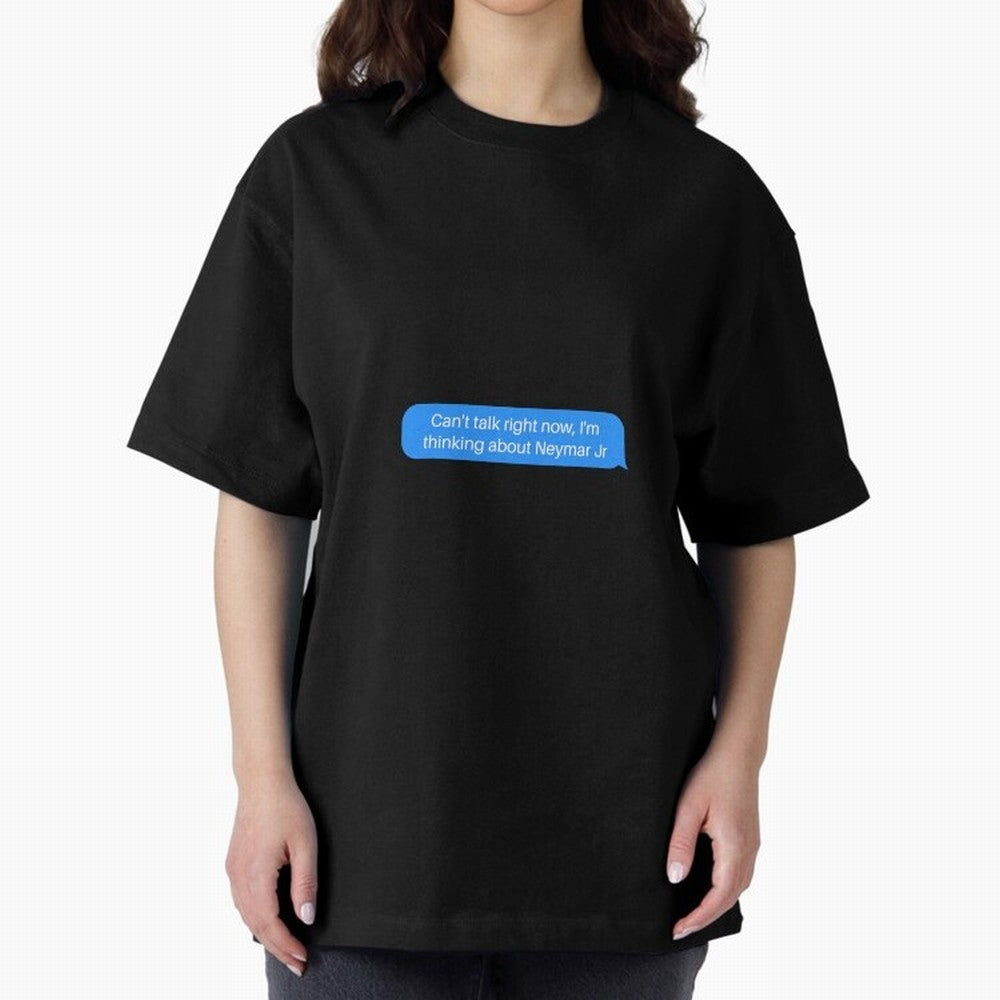 Can't talk right now, I'm thinking about Neymar Jr Blue Text Classic T-Shirt Carry the Colors and Pride of Match Day Hype around FIFA World Cup 2026 Group Stage, Messi, CR7 and Mbappe, Brazil, Match Day Excitement, Supporter Culture, Golden Goals