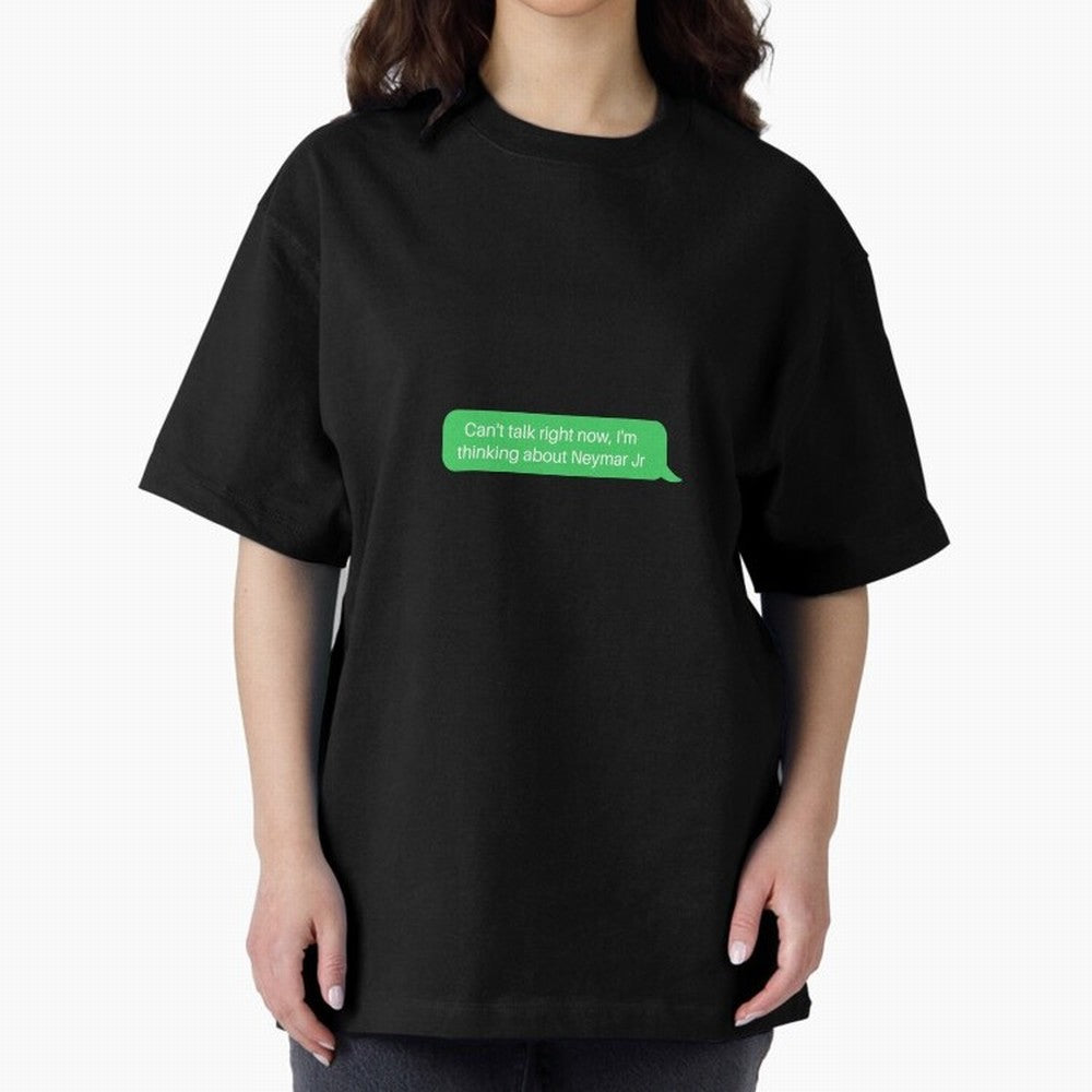Can't talk right now, I'm thinking about Neymar Jr Green Text Classic T-Shirt Feel FIFA World Cup 2026 Group Stage for Fans of Cristiano Ronaldo, Haaland and CR7 and Argentina and Brazil, Bringing Stadium Chants, National Pride, Trophy Dreams and