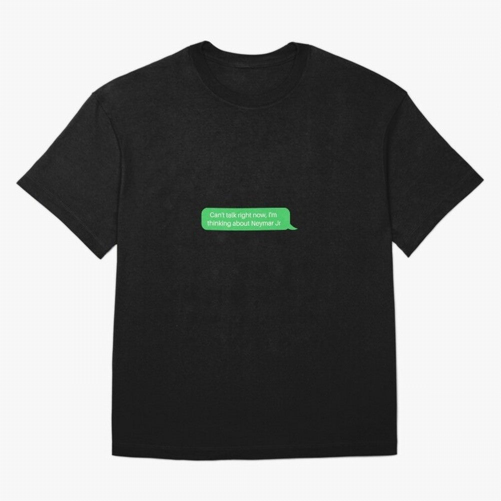 Can't talk right now, I'm thinking about Neymar Jr Green Text Classic T-Shirt Feel FIFA World Cup 2026 Group Stage for Fans of Cristiano Ronaldo, Haaland and CR7 and Argentina and Brazil, Bringing Stadium Chants, National Pride, Trophy Dreams and