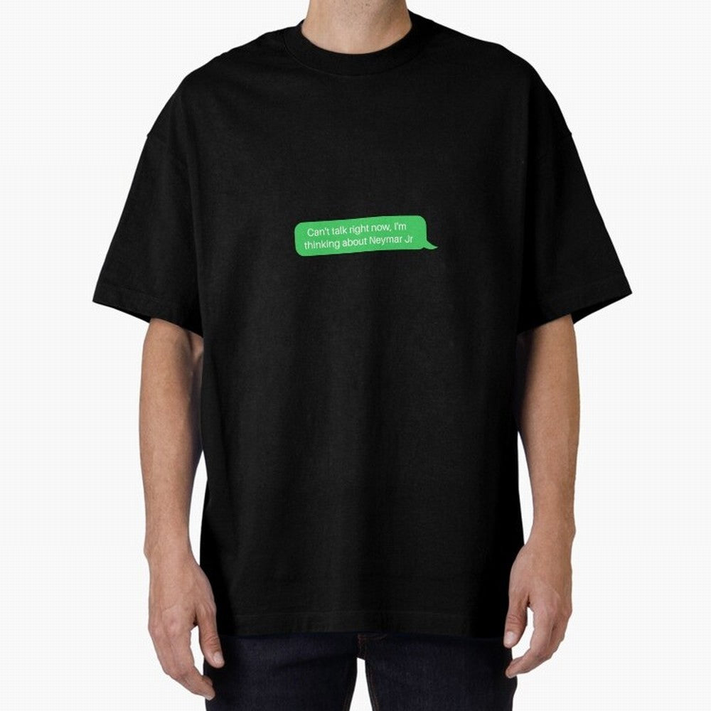 Can't talk right now, I'm thinking about Neymar Jr Green Text Classic T-Shirt Feel FIFA World Cup 2026 Group Stage for Fans of Cristiano Ronaldo, Haaland and CR7 and Argentina and Brazil, Bringing Stadium Chants, National Pride, Trophy Dreams and