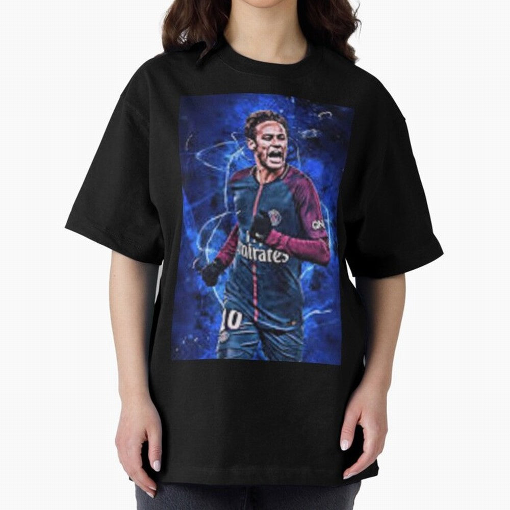 neymar jr art Oversized T-Shirt Bring FIFA World Cup 2026 for Fans of Cristiano Ronaldo, Haaland and CR7 and France, Bringing Goal Celebration Energy, Supporter Heritage, Football Icons and Worldwide Tournament Joy; Ideal for Passionate Fans Who