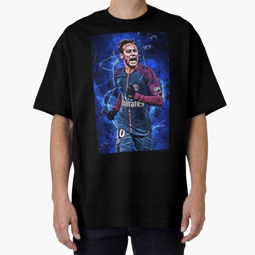 neymar jr art Oversized T-Shirt Bring FIFA World Cup 2026 for Fans of Cristiano Ronaldo, Haaland and CR7 and France, Bringing Goal Celebration Energy, Supporter Heritage, Football Icons and Worldwide Tournament Joy; Ideal for Passionate Fans Who