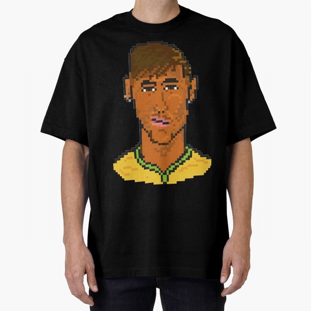 Neymar Jr Oversized T-Shirt Share the Excitement of Match Day Hype around FIFA World Cup 2026 USA Canada Mexico, Mbappe, England, Retro Football Energy, Iconic Rivalries, Trophy Chase Drama and Stadium Atmosphere; Ideal for Fans Who Follow Messi,