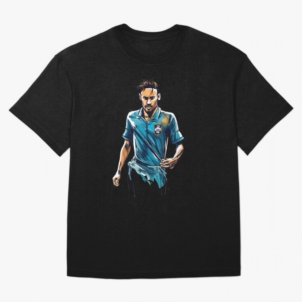 Neymar Jr watercolor drawing Classic T-Shirt Represent Fans Who Live for the FIFA World Cup 2026 Group Stage Journey through Messi and Cristiano Ronaldo Highlights, Germany Pride, Global Supporter Spirit, Legendary Goals, National Colors and
