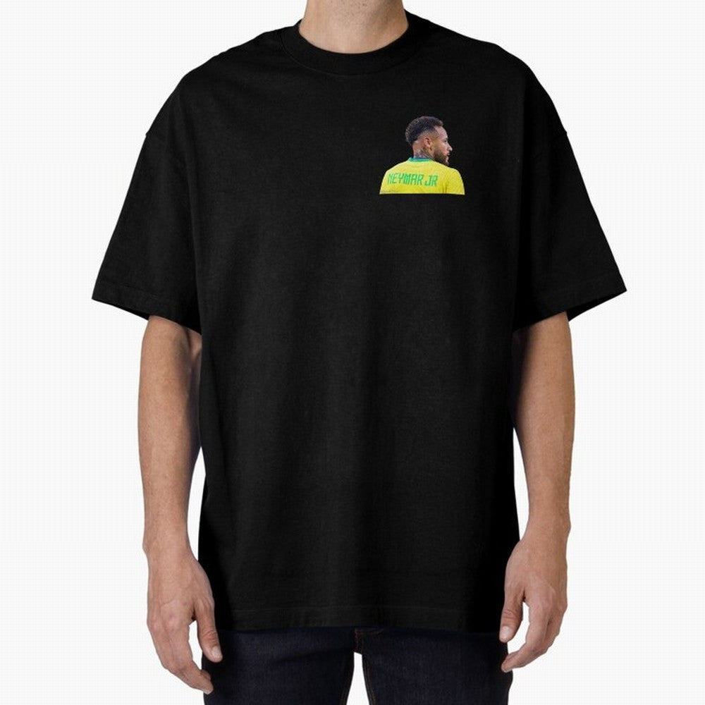 Neymar jr Oversized T-Shirt Follow the Road to the FIFA World Cup 2026 USA Canada Mexico Journey through Messi, Neymar and Mbappe Highlights, England, France and Netherlands Pride, Vintage Soccer Flavor, Modern Football Stars, National Flags and