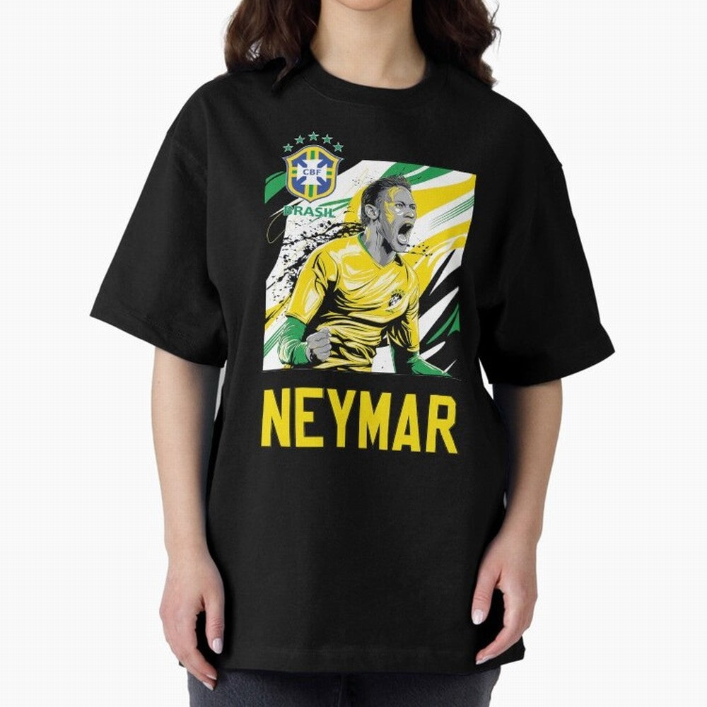 Neymar Jr Essential T-Shirt Feel Match Day Hype around FIFA World Cup 2026 USA Canada Mexico, Messi, Germany, Vintage Soccer Flavor, Modern Football Stars, National Flags and Final Night Emotion; Great for Watch Parties, Sports Bars, Family Nights,