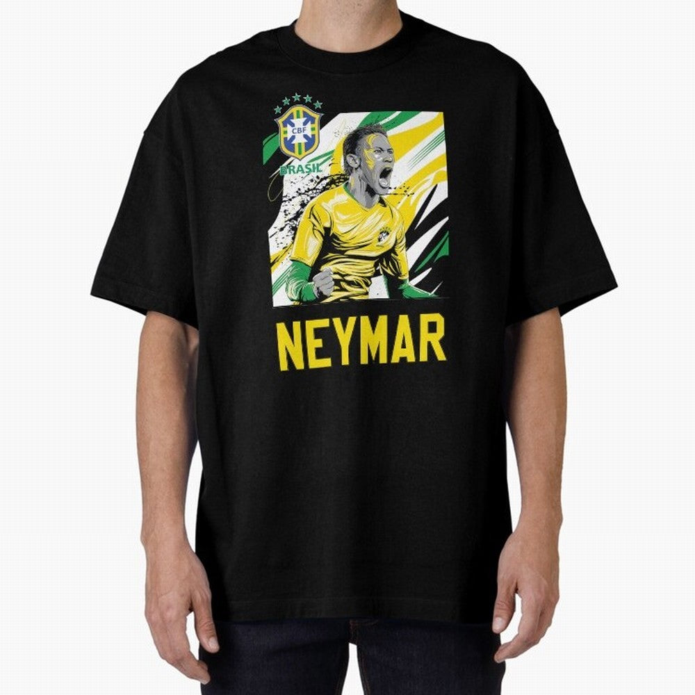 Neymar Jr Essential T-Shirt Feel Match Day Hype around FIFA World Cup 2026 USA Canada Mexico, Messi, Germany, Vintage Soccer Flavor, Modern Football Stars, National Flags and Final Night Emotion; Great for Watch Parties, Sports Bars, Family Nights,