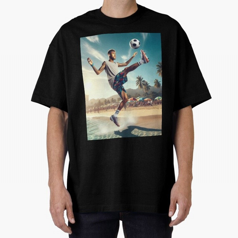 Neymar Junior Playing on Beach Classic T-Shirt Build FIFA World Cup 2026 Group Stage for Fans of Neymar and Argentina, Bringing Stadium Memories, Football Loyalty, International Chants and Championship Tradition; Made for Die Hard Supporters,