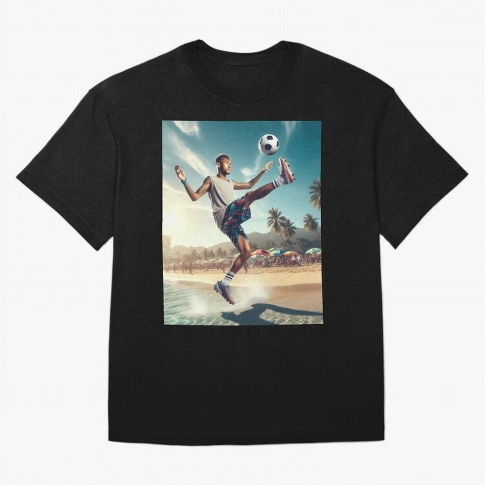 Neymar Junior Playing on Beach Classic T-Shirt Build FIFA World Cup 2026 Group Stage for Fans of Neymar and Argentina, Bringing Stadium Memories, Football Loyalty, International Chants and Championship Tradition; Made for Die Hard Supporters,