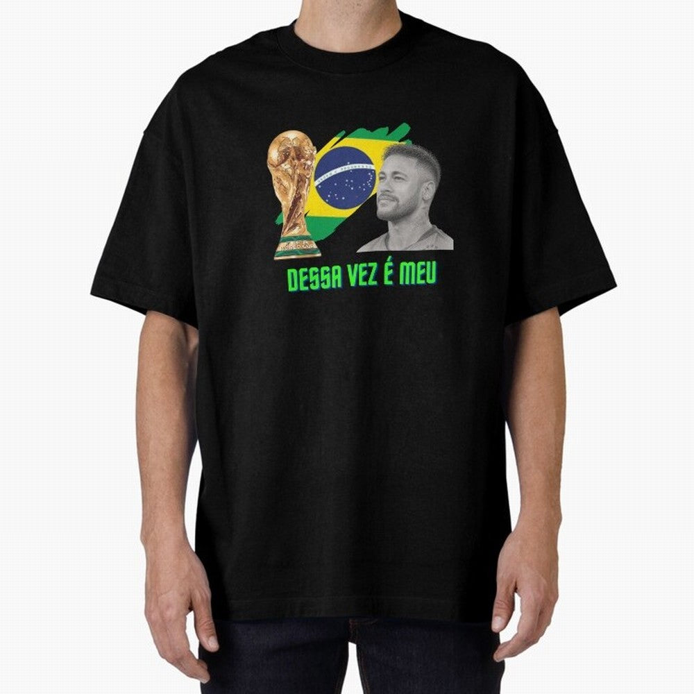 Neymar World Cup Classic T-Shirt Share the Excitement of the FIFA World Cup 2026 Journey through CR7 and Messi Highlights, Germany Pride, Vintage Soccer Flavor, Modern Football Stars, National Flags and Final Night Emotion; Ideal for Football Dads,