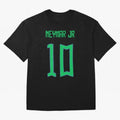 Neymar Jr #10 (Brazil) Oversized T-Shirt Support Your Favorite Stars during Match Day Hype around FIFA World Cup 2026, Messi, England, France and Netherlands, Vintage Soccer Flavor, Modern Football Stars, National Flags and Final Night Emotion;