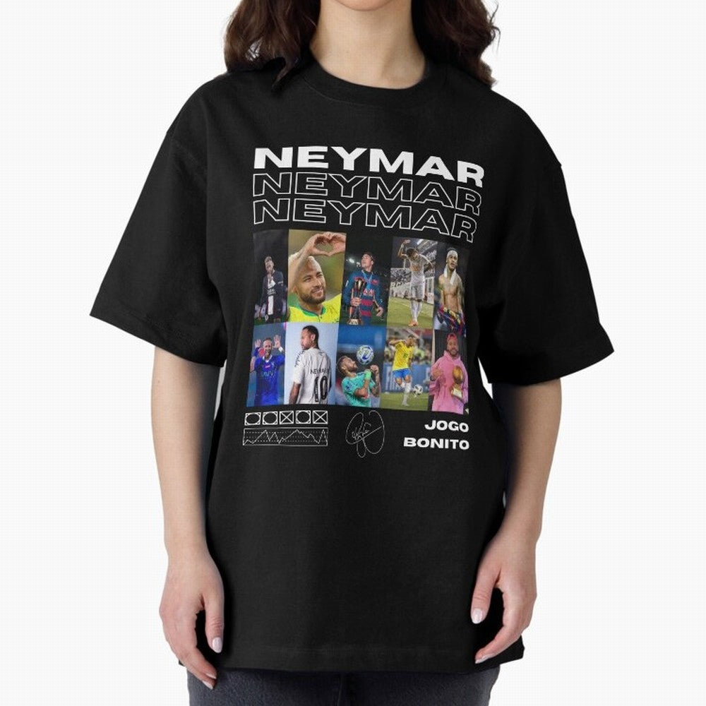 Neymar Jr. Collage Classic T-Shirt Show Championship Spirit for Global Football Passion for FIFA World Cup 2026 Group Stage, Made for CR7 and Messi, England, France and Netherlands, Global Supporter Spirit, Legendary Goals, National Colors and