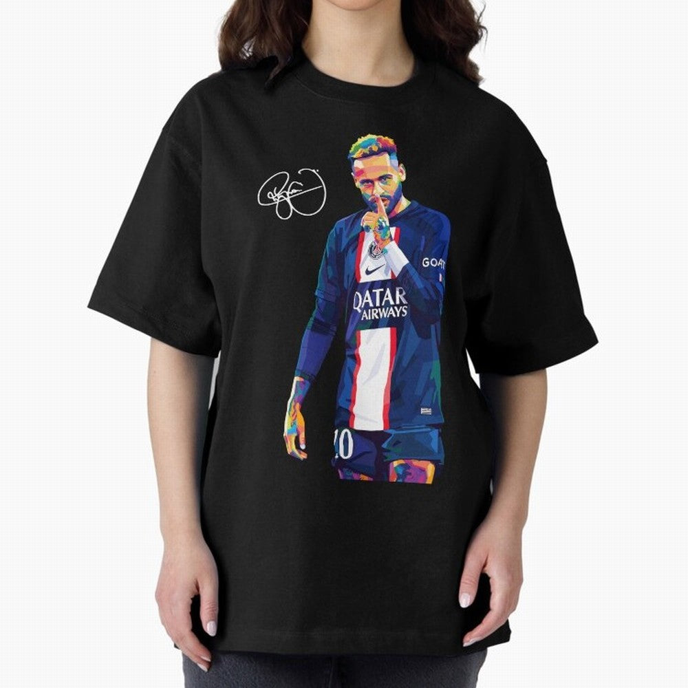 Neymar Jr Wpap Art Classic T-Shirt Feel the Roar of Global Football Passion for FIFA World Cup 2026, with Neymar, Haaland and Cristiano Ronaldo, Spain, Championship Spirit, Famous Goals, Roaring Crowds and International Football Unity; Great for