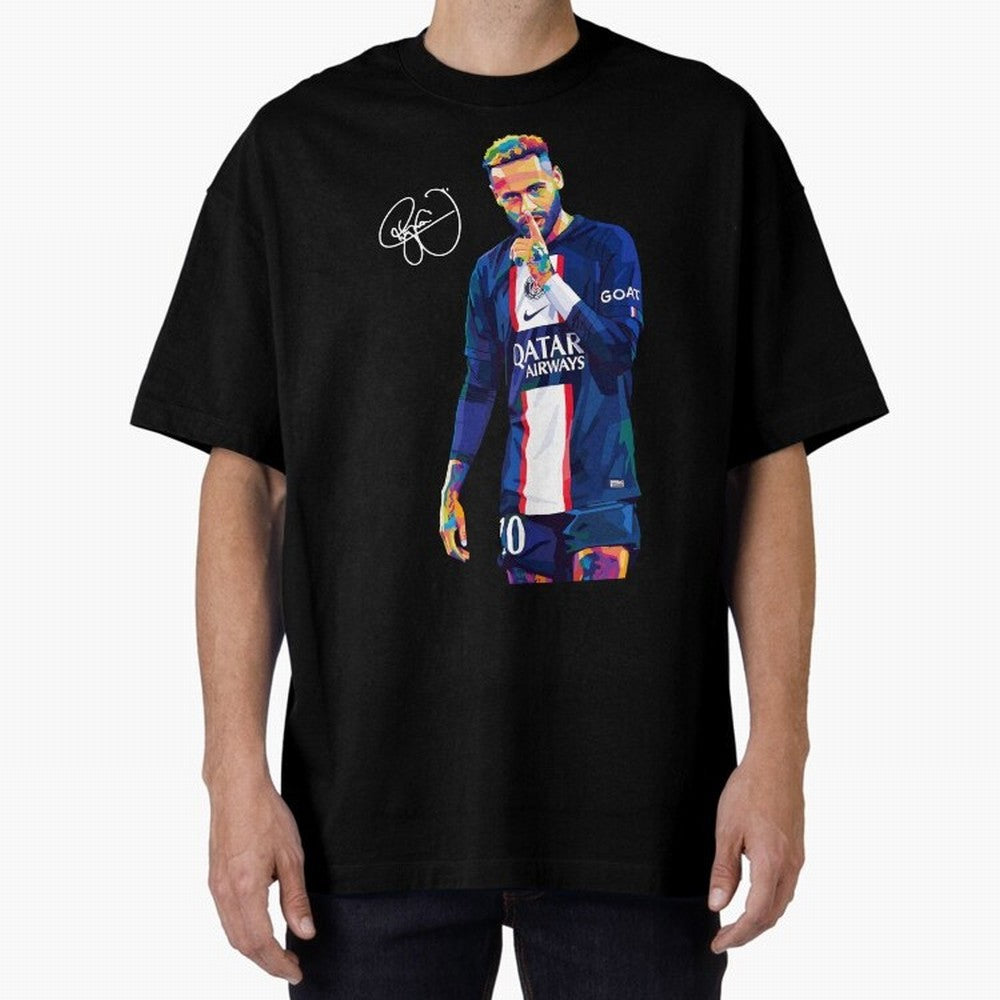 Neymar Jr Wpap Art Classic T-Shirt Feel the Roar of Global Football Passion for FIFA World Cup 2026, with Neymar, Haaland and Cristiano Ronaldo, Spain, Championship Spirit, Famous Goals, Roaring Crowds and International Football Unity; Great for