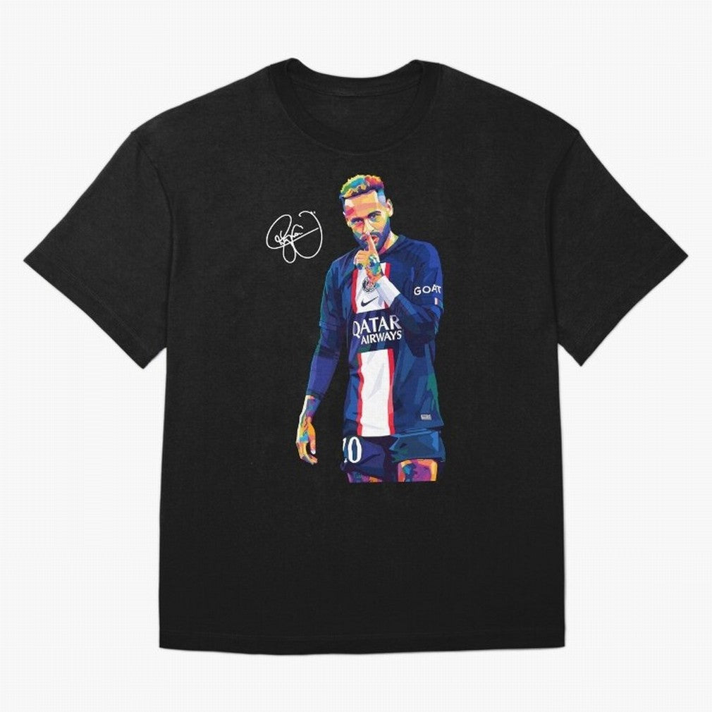 Neymar Jr Wpap Art Classic T-Shirt Feel the Roar of Global Football Passion for FIFA World Cup 2026, with Neymar, Haaland and Cristiano Ronaldo, Spain, Championship Spirit, Famous Goals, Roaring Crowds and International Football Unity; Great for