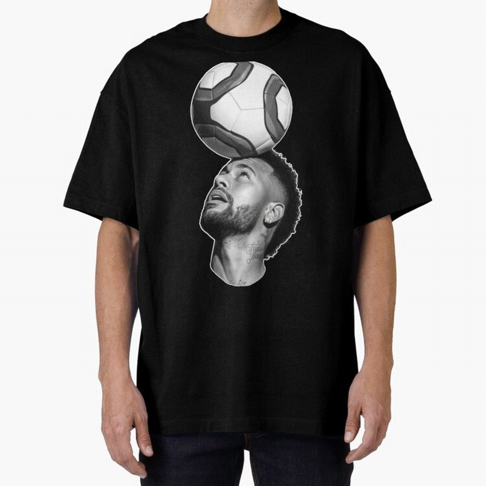 Neymar Jr. ¨C The Art of Balance Oversized T-Shirt Support Match Day Hype around FIFA World Cup 2026 USA Canada Mexico, Messi, France and Portugal, Champion Mindset, Group Stage Buzz, Knockout Tension and Passionate Fan Culture; Ideal for Football