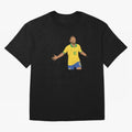 Neymar Jr in Yellow Glory Sticker Oversized T-Shirt Experience the FIFA World Cup 2026 Journey through Messi and Cristiano Ronaldo Highlights, Argentina and Brazil Pride, Goal Celebration Energy, Supporter Heritage, Football Icons and Worldwide