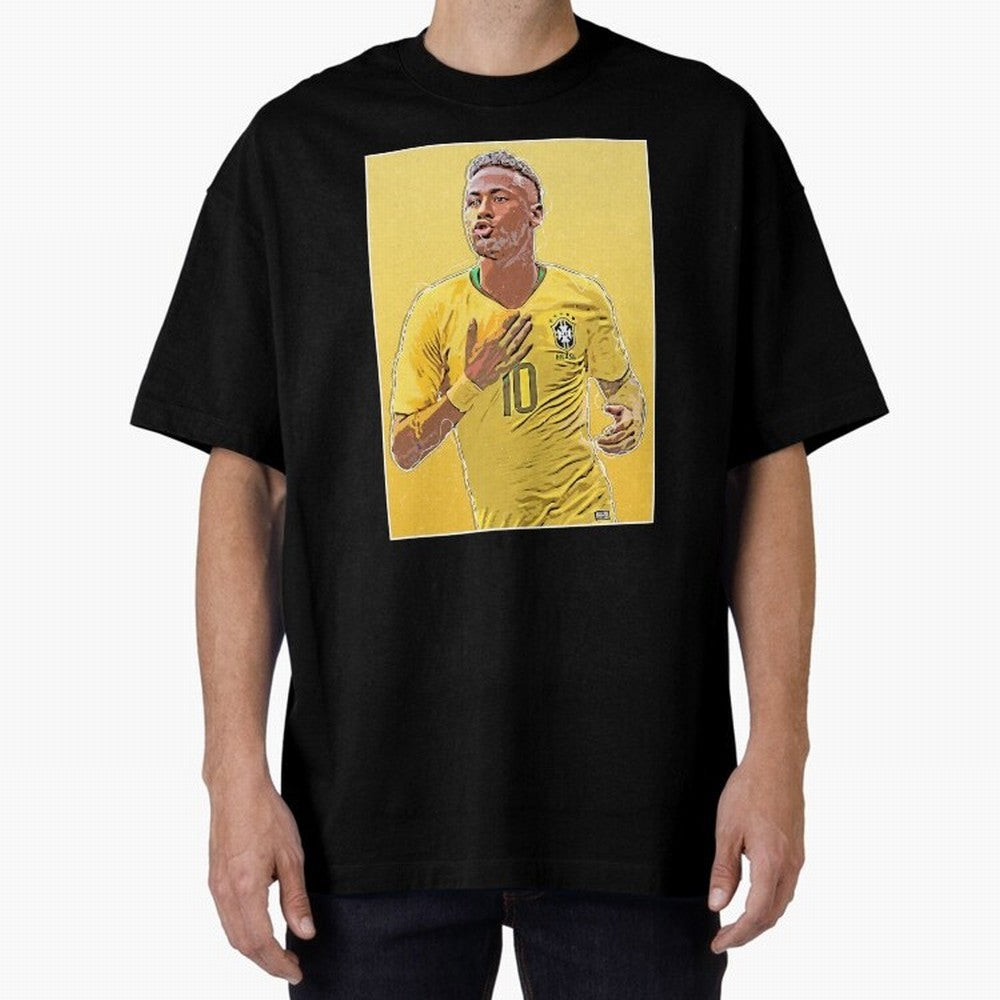 Neymar Oversized T-Shirt Cheer through Every Moment of FIFA World Cup 2026 USA Canada Mexico for Fans of Neymar, Haaland and Cristiano Ronaldo and Portugal, Bringing Supporter Pride, Iconic Celebrations, Legendary Names and Global Match Day Energy;