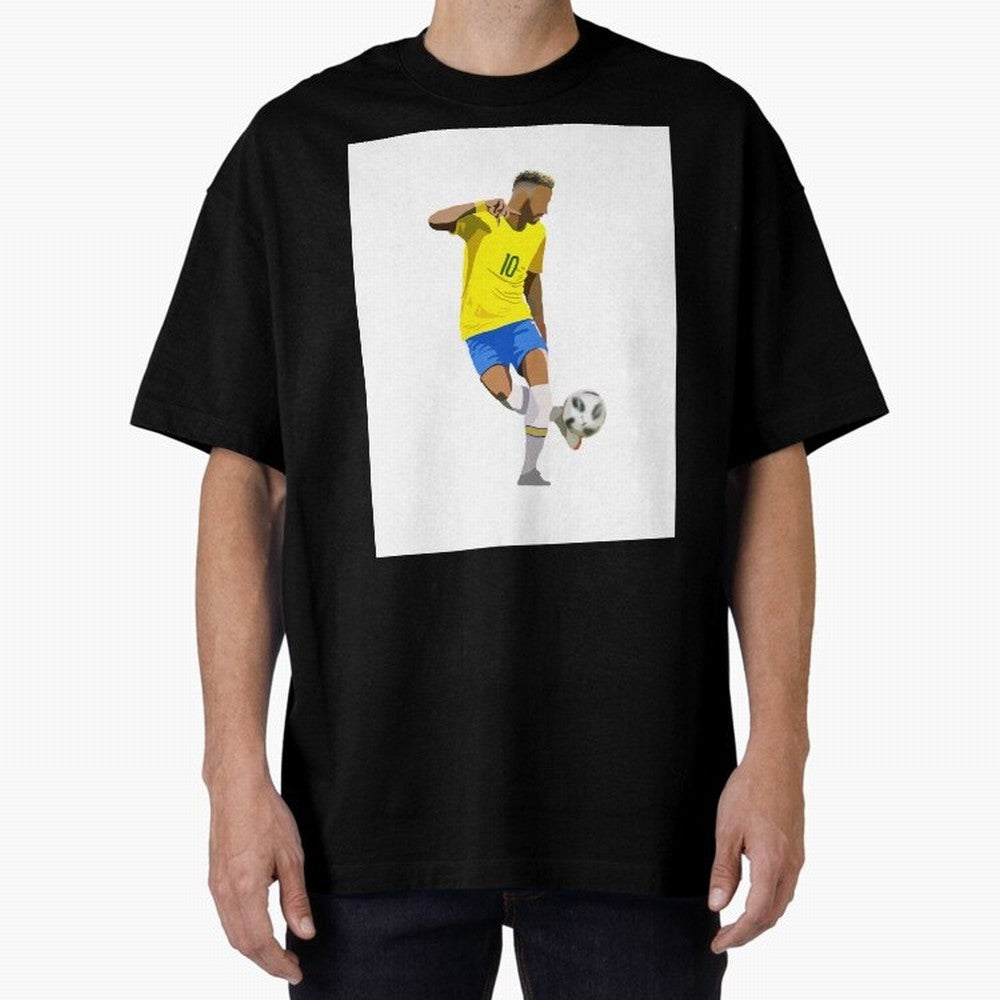 Neymar Jr Brazil Classic T-Shirt Represent the Passion of FIFA World Cup 2026 USA Canada Mexico for Fans of Mbappe and Neymar and Argentina, France and Brazil, Bringing Vintage Soccer Flavor, Modern Football Stars, National Flags and Final Night