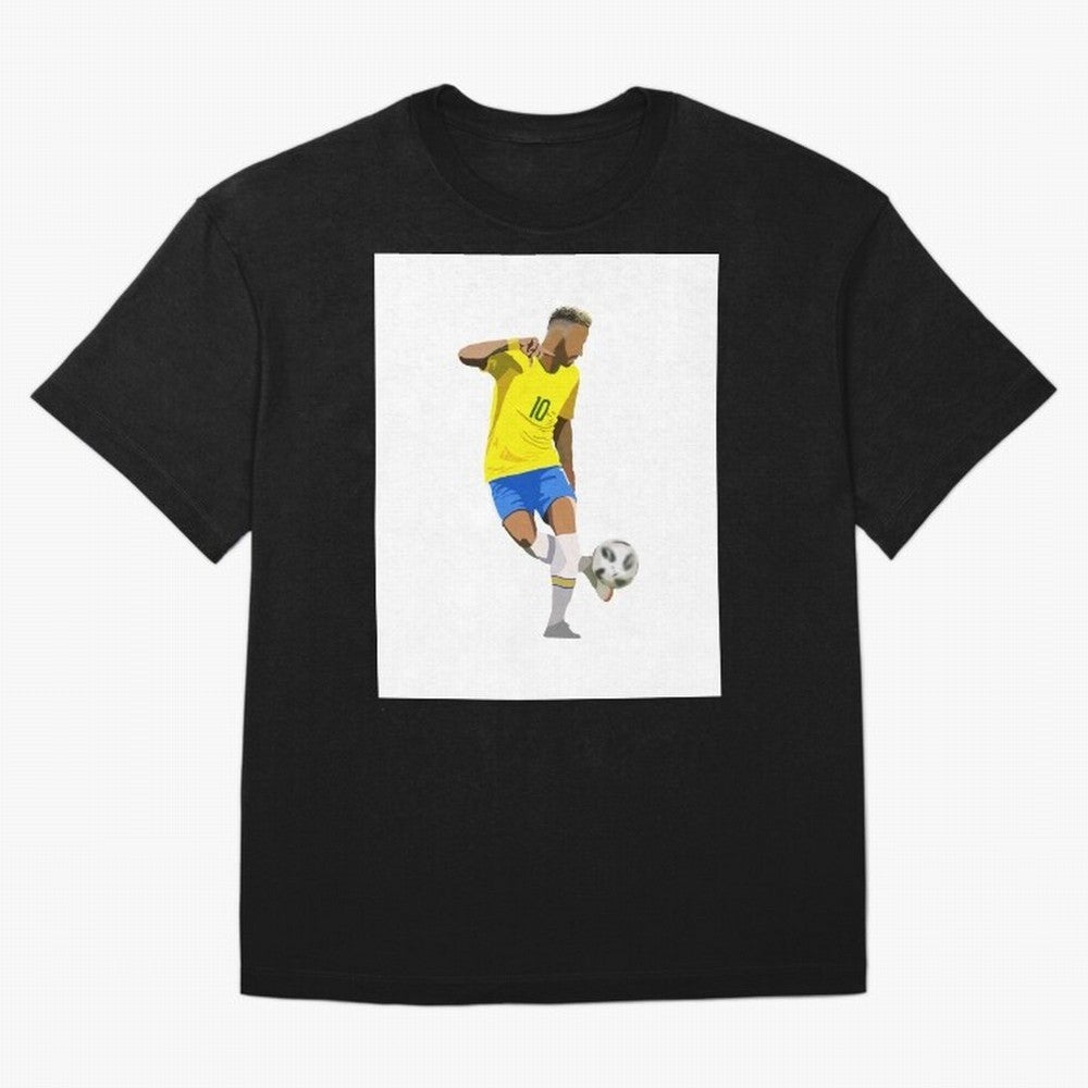 Neymar Jr Brazil Classic T-Shirt Represent the Passion of FIFA World Cup 2026 USA Canada Mexico for Fans of Mbappe and Neymar and Argentina, France and Brazil, Bringing Vintage Soccer Flavor, Modern Football Stars, National Flags and Final Night