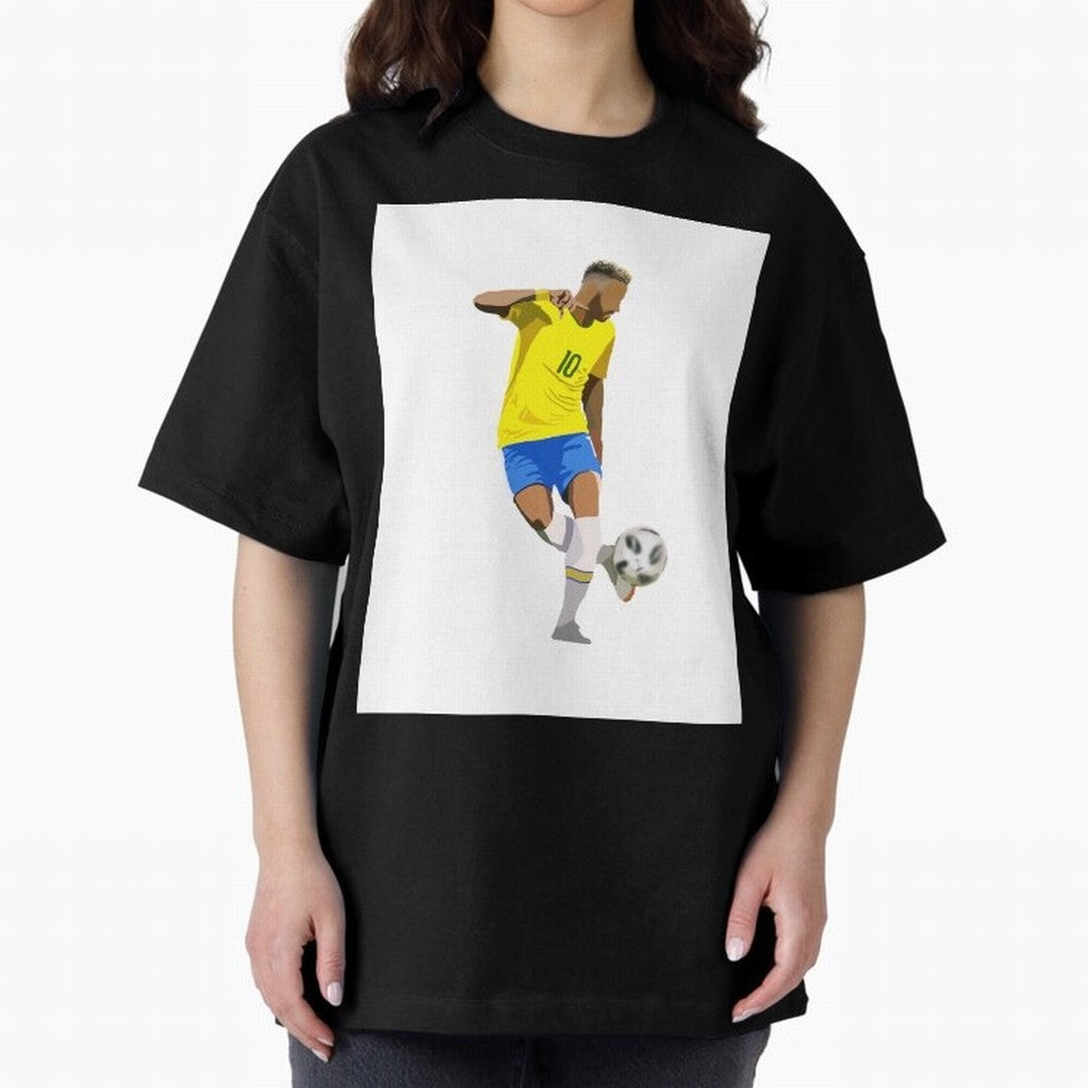 Neymar Jr Brazil Classic T-Shirt Represent the Passion of FIFA World Cup 2026 USA Canada Mexico for Fans of Mbappe and Neymar and Argentina, France and Brazil, Bringing Vintage Soccer Flavor, Modern Football Stars, National Flags and Final Night