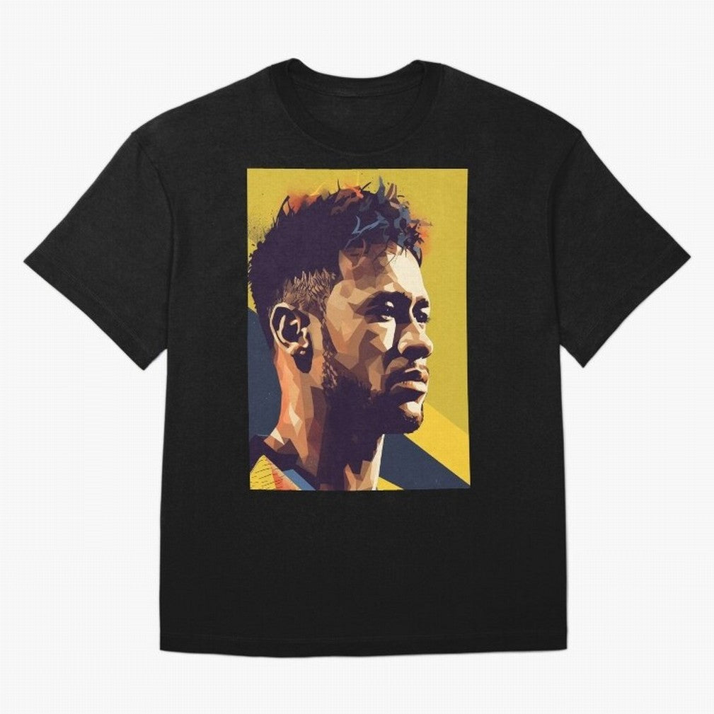 Neymar Jr art Oversized T-Shirt Bring Supporter Culture to Global Football Passion for FIFA World Cup 2026 USA Canada Mexico, with Messi, CR7 and Mbappe, Brazil, Portugal and Argentina, Soccer Culture, Superstar Moments, National Team Dreams and