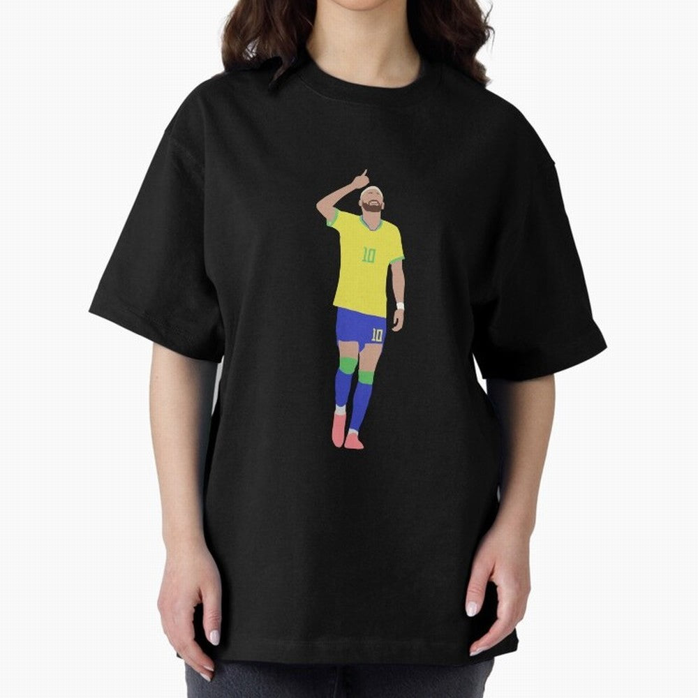 Neymar Brazil Football Captain Oversized T-Shirt Feel the Heartbeat of the FIFA World Cup 2026 USA Canada Mexico Journey through Haaland Highlights, Spain and Netherlands Pride, Tournament Hype, Historic Matchups, Family Viewing Parties and Global
