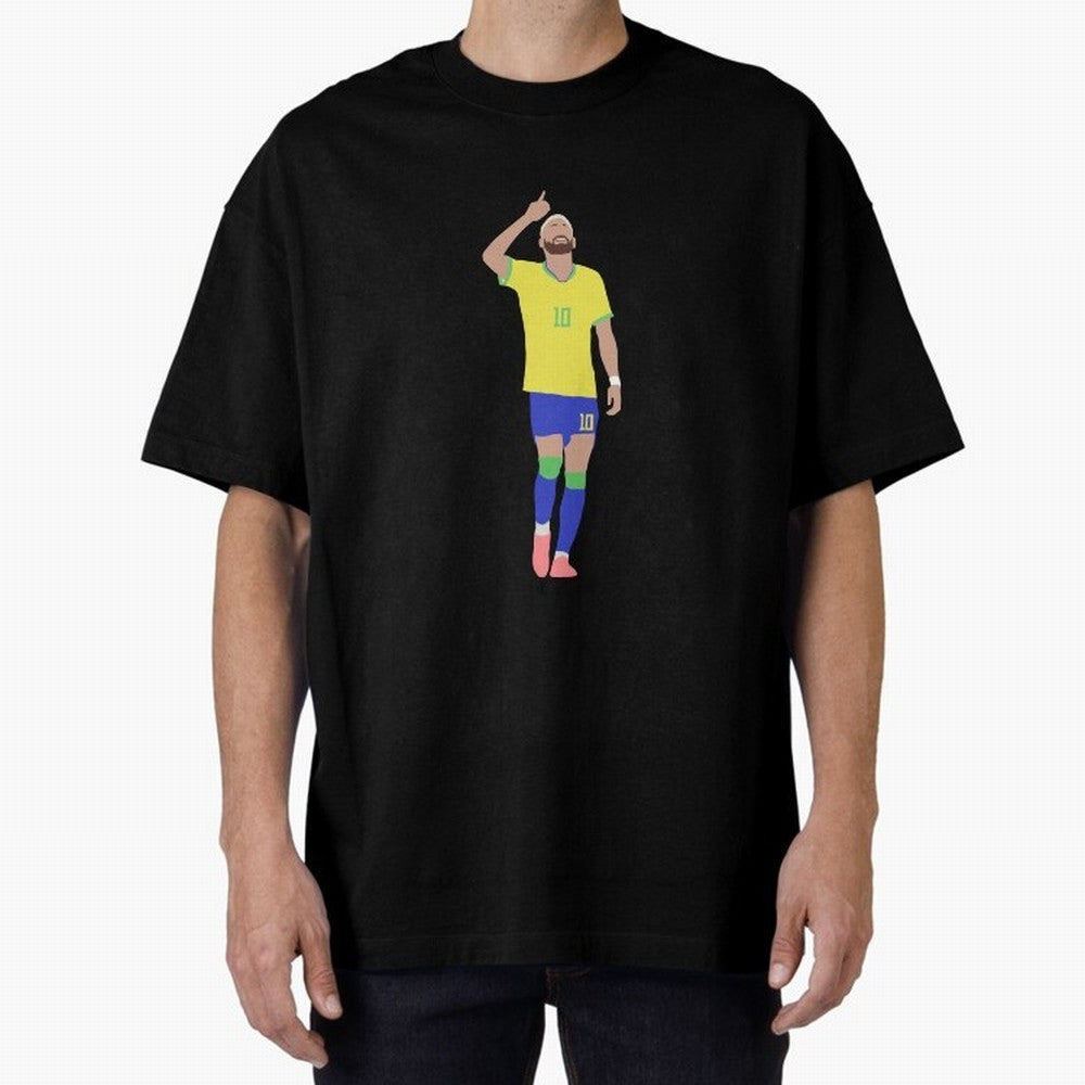 Neymar Brazil Football Captain Oversized T-Shirt Feel the Heartbeat of the FIFA World Cup 2026 USA Canada Mexico Journey through Haaland Highlights, Spain and Netherlands Pride, Tournament Hype, Historic Matchups, Family Viewing Parties and Global