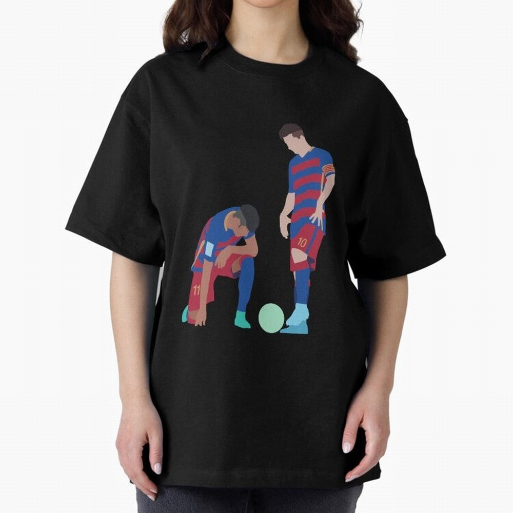 Messi and Neymar Football Free Kick Classic T-Shirt Show Your Love for Global Football Passion for FIFA World Cup 2026, Driven by CR7 and Messi, England, Football Festival Excitement, Trophy Ambitions, Country Rivalries and Star Player Buzz; Great