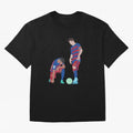 Messi and Neymar Football Free Kick Classic T-Shirt Show Your Love for Global Football Passion for FIFA World Cup 2026, Driven by CR7 and Messi, England, Football Festival Excitement, Trophy Ambitions, Country Rivalries and Star Player Buzz; Great