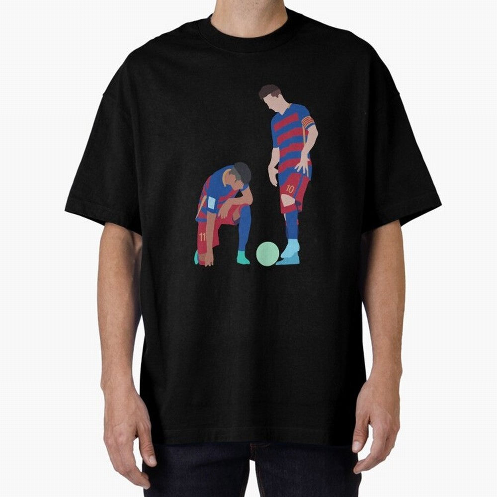Messi and Neymar Football Free Kick Classic T-Shirt Show Your Love for Global Football Passion for FIFA World Cup 2026, Driven by CR7 and Messi, England, Football Festival Excitement, Trophy Ambitions, Country Rivalries and Star Player Buzz; Great
