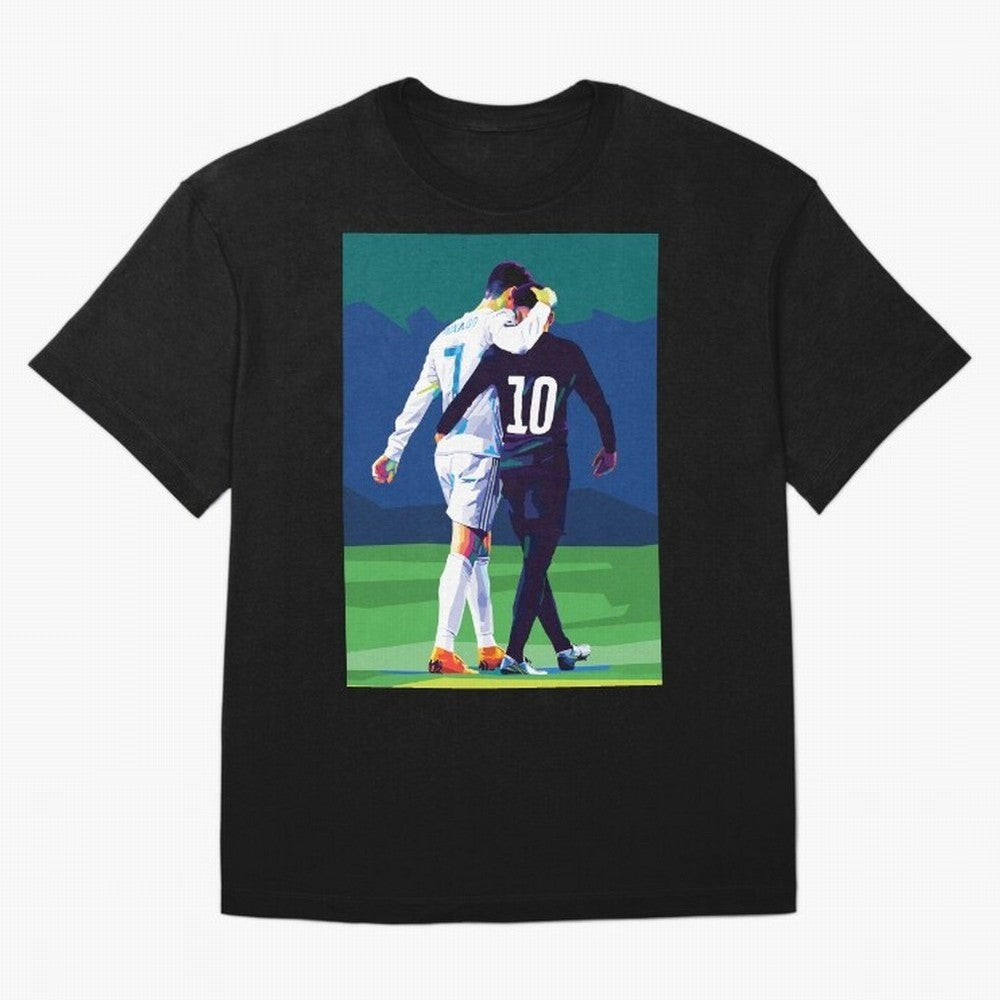 Ronaldo x Neymar Wpap Art Classic T-Shirt Cheer through Every Moment of the FIFA World Cup 2026 USA Canada Mexico Journey through Neymar Highlights, Portugal, Spain and Germany Pride, Retro Football Energy, Iconic Rivalries, Trophy Chase Drama and
