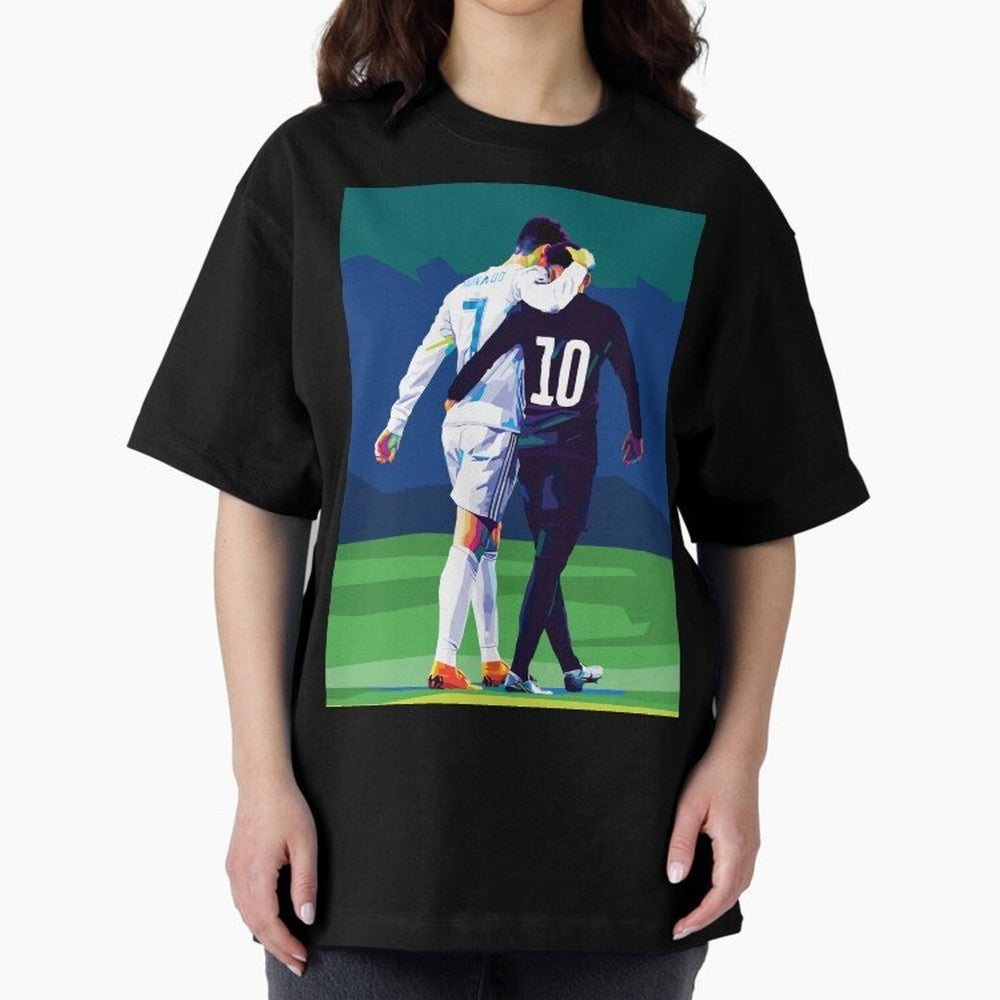 Ronaldo x Neymar Wpap Art Classic T-Shirt Cheer through Every Moment of the FIFA World Cup 2026 USA Canada Mexico Journey through Neymar Highlights, Portugal, Spain and Germany Pride, Retro Football Energy, Iconic Rivalries, Trophy Chase Drama and