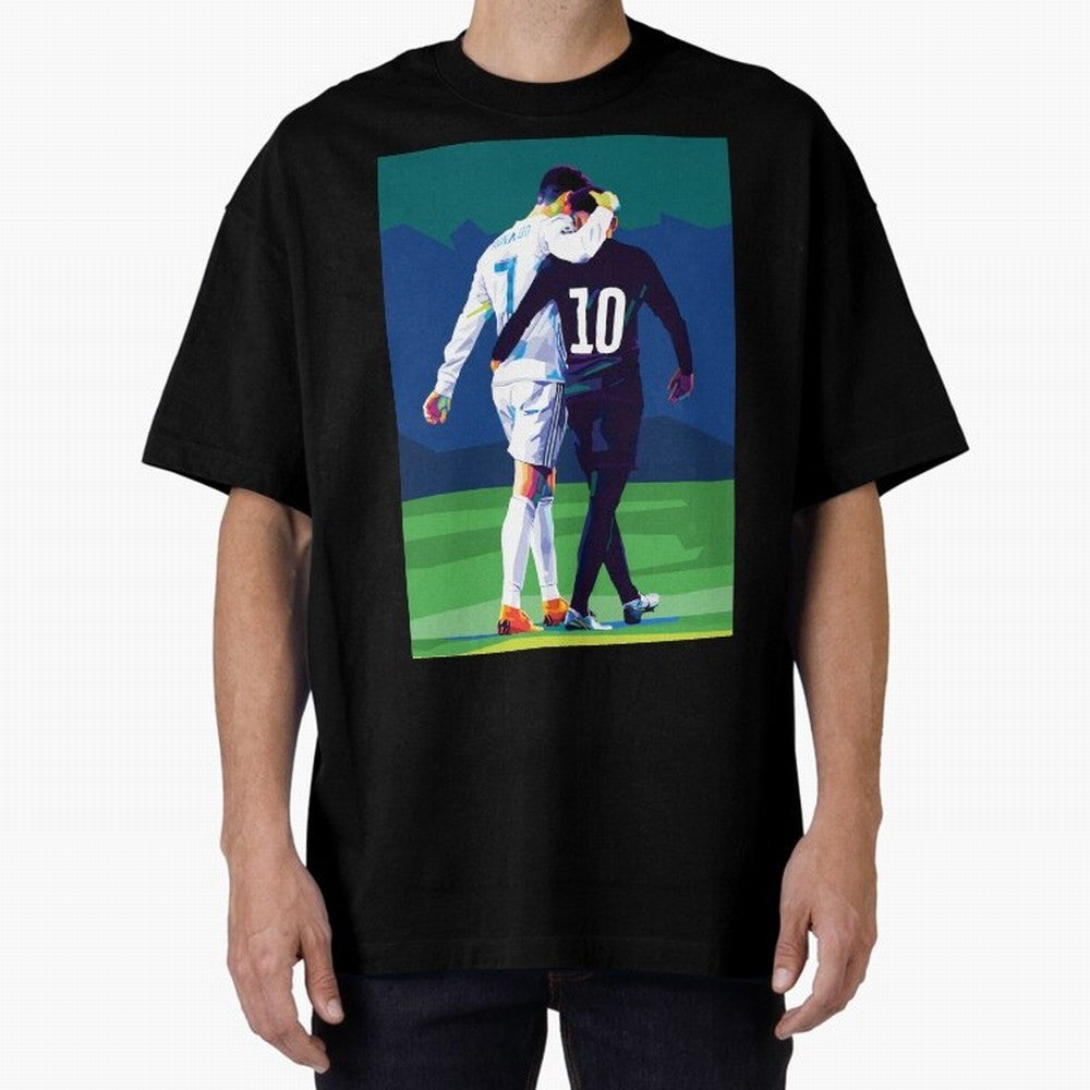 Ronaldo x Neymar Wpap Art Classic T-Shirt Cheer through Every Moment of the FIFA World Cup 2026 USA Canada Mexico Journey through Neymar Highlights, Portugal, Spain and Germany Pride, Retro Football Energy, Iconic Rivalries, Trophy Chase Drama and