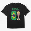 World Cup 2026, IMG 018, BRAZIL 002 Oversized T-Shirt Remember Global Football Passion for FIFA World Cup 2026 USA Canada Mexico, with Cristiano Ronaldo, Spain and Netherlands, Football Passion, Legendary Performances, Festival Vibes and Supporter