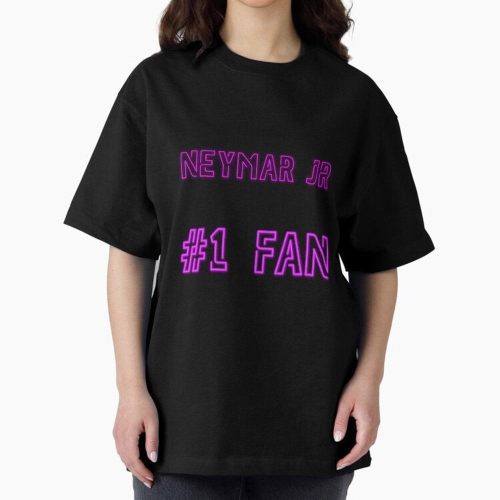 Neymar Jr #1 fan Oversized T-Shirt Follow the Road to FIFA World Cup 2026 USA Canada Mexico for Fans of Cristiano Ronaldo and Argentina and Brazil, Bringing Champion Mindset, Group Stage Buzz, Knockout Tension and Passionate Fan Culture; Ideal for