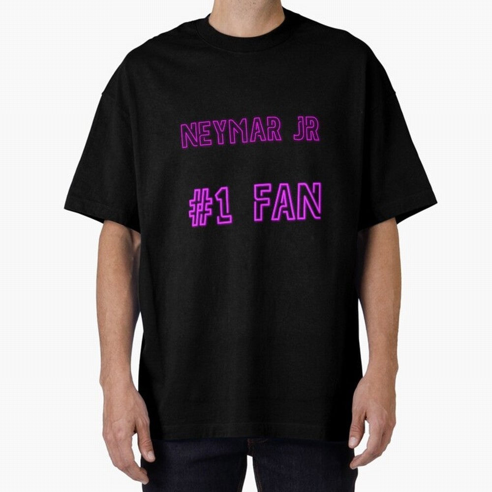 Neymar Jr #1 fan Oversized T-Shirt Follow the Road to FIFA World Cup 2026 USA Canada Mexico for Fans of Cristiano Ronaldo and Argentina and Brazil, Bringing Champion Mindset, Group Stage Buzz, Knockout Tension and Passionate Fan Culture; Ideal for