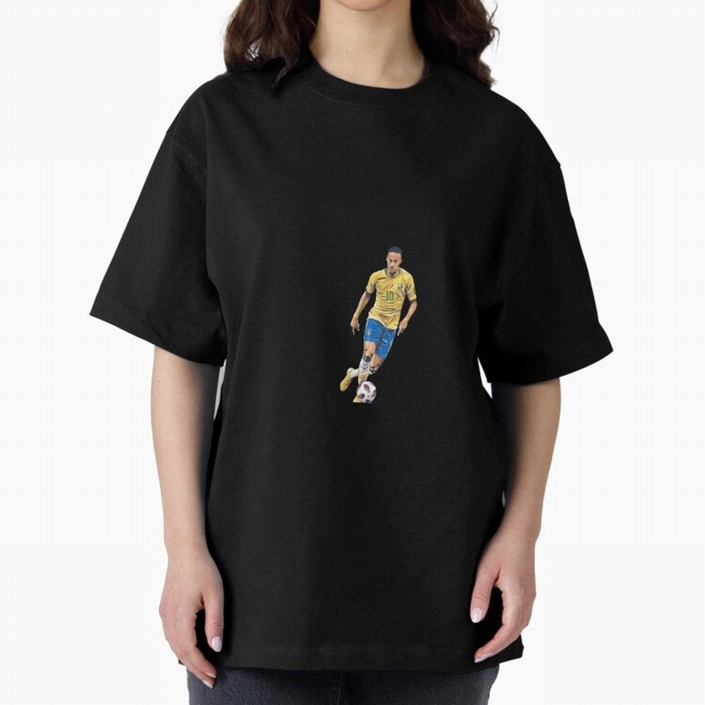 Brazilian Football Player Oversized T-Shirt Back Your Heroes with FIFA World Cup 2026 Group Stage for Fans of Neymar and England and Germany, Bringing Stadium Memories, Football Loyalty, International Chants and Championship Tradition; Perfect for