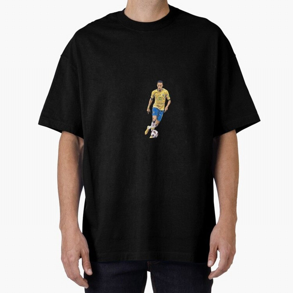 Brazilian Football Player Oversized T-Shirt Back Your Heroes with FIFA World Cup 2026 Group Stage for Fans of Neymar and England and Germany, Bringing Stadium Memories, Football Loyalty, International Chants and Championship Tradition; Perfect for