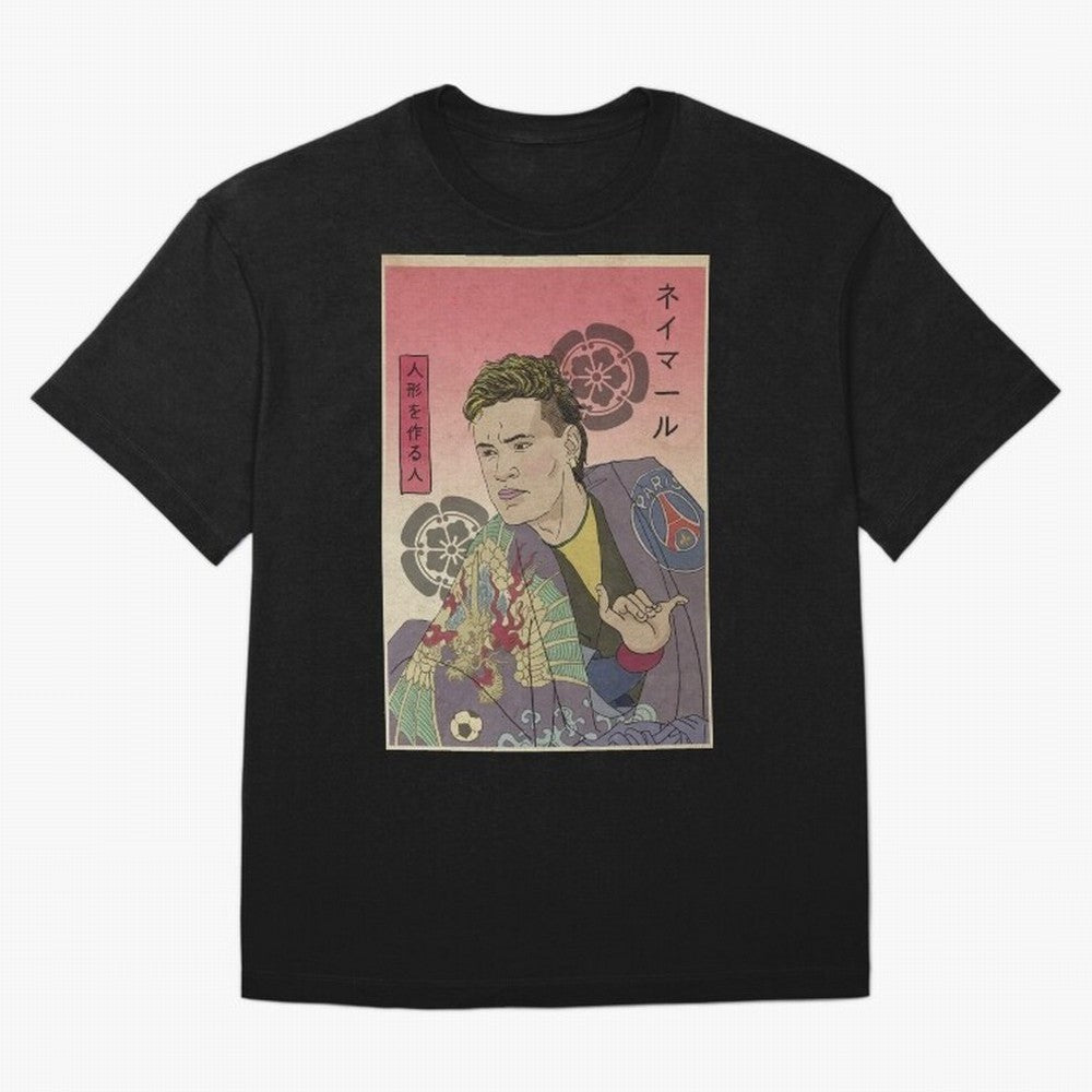 Notable Neymar Jr from Paris. Classic T-Shirt Relive Global Football Passion for FIFA World Cup 2026 USA Canada Mexico, Centered on Neymar, Haaland and Cristiano Ronaldo, Argentina, France and Brazil, Retro Football Energy, Iconic Rivalries, Trophy