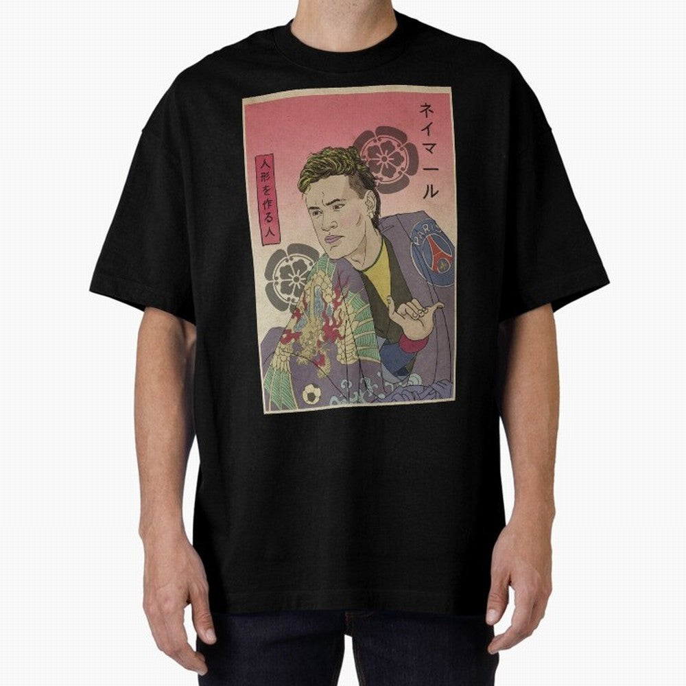 Notable Neymar Jr from Paris. Classic T-Shirt Relive Global Football Passion for FIFA World Cup 2026 USA Canada Mexico, Centered on Neymar, Haaland and Cristiano Ronaldo, Argentina, France and Brazil, Retro Football Energy, Iconic Rivalries, Trophy