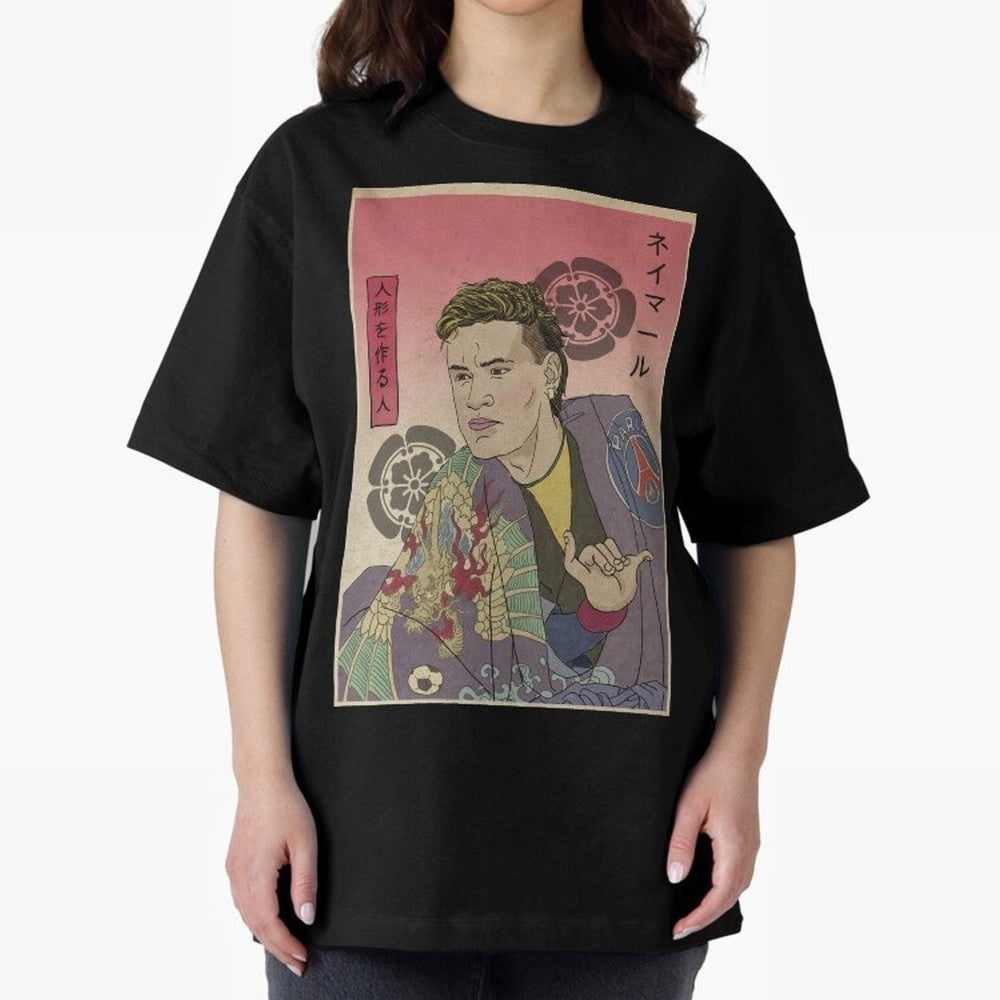 Notable Neymar Jr from Paris. Classic T-Shirt Relive Global Football Passion for FIFA World Cup 2026 USA Canada Mexico, Centered on Neymar, Haaland and Cristiano Ronaldo, Argentina, France and Brazil, Retro Football Energy, Iconic Rivalries, Trophy