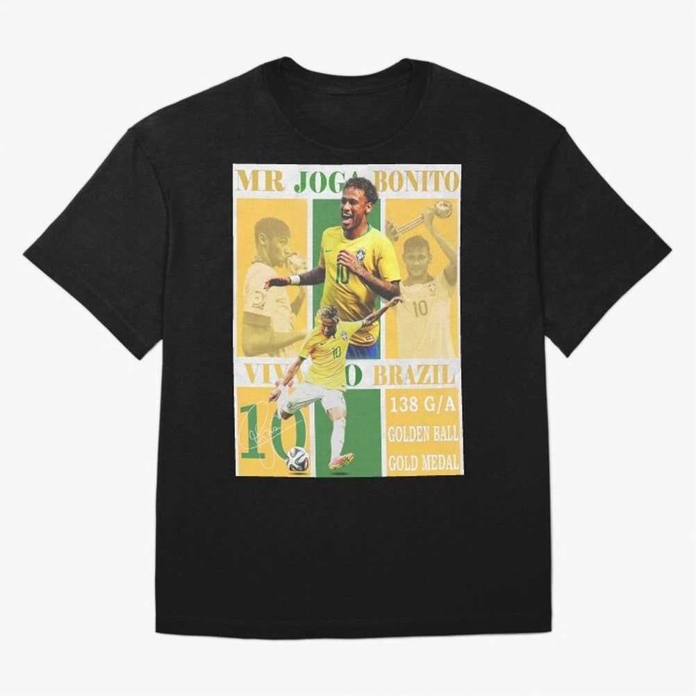 Neymar Jr Brazil National Team Soccer Poster - Iconic Selecao Art Print Classic T-Shirt Show Passion for the Stars of FIFA World Cup 2026 USA Canada Mexico for Fans of CR7 and Messi and England, Bringing Football Passion, Legendary Performances,