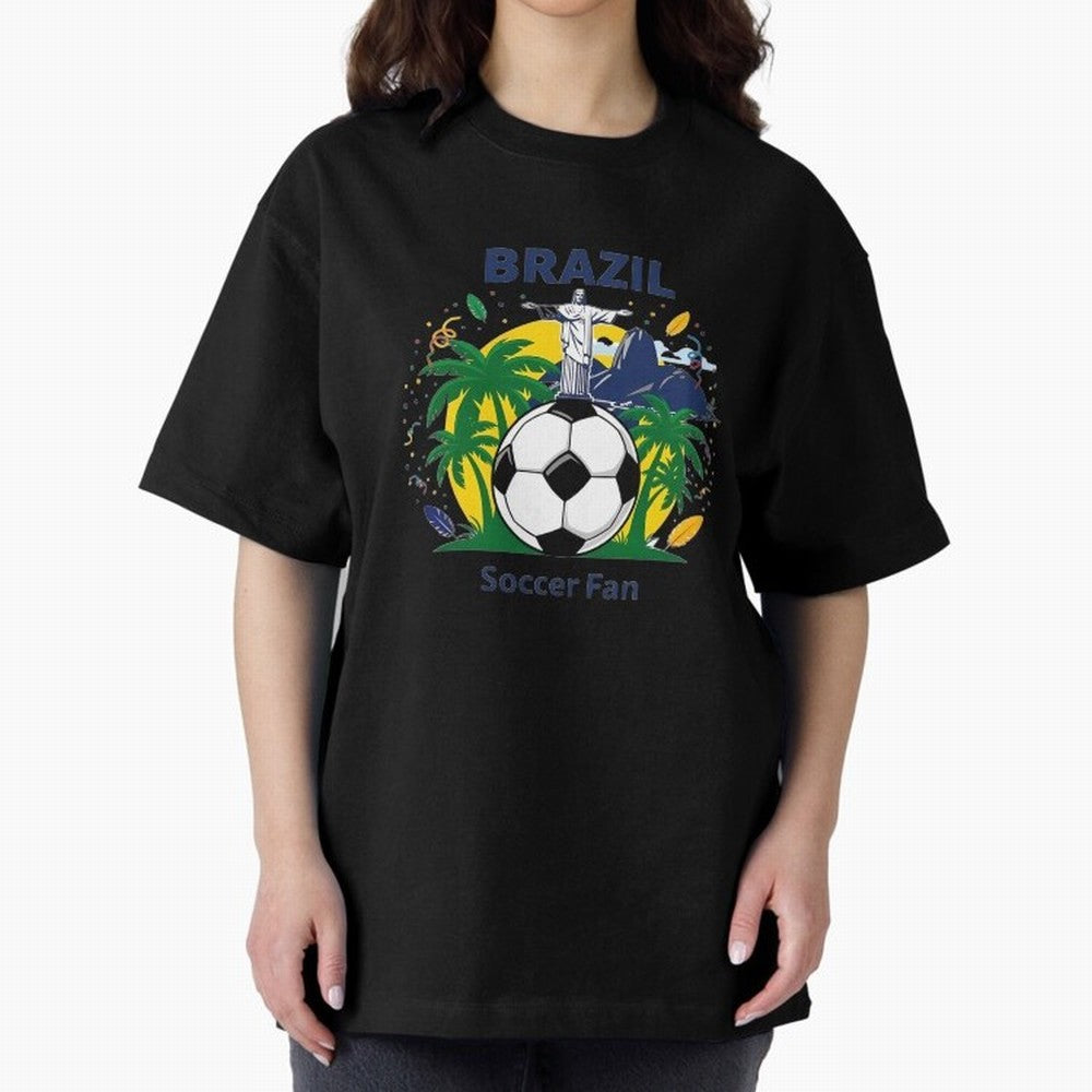 Brazil Soccer Fan T-shirt Classic T-Shirt Celebrate Global Passion for the FIFA World Cup 2026 Group Stage Journey through CR7 and Messi Highlights, Argentina, France and Brazil Pride, Vintage Soccer Flavor, Modern Football Stars, National Flags