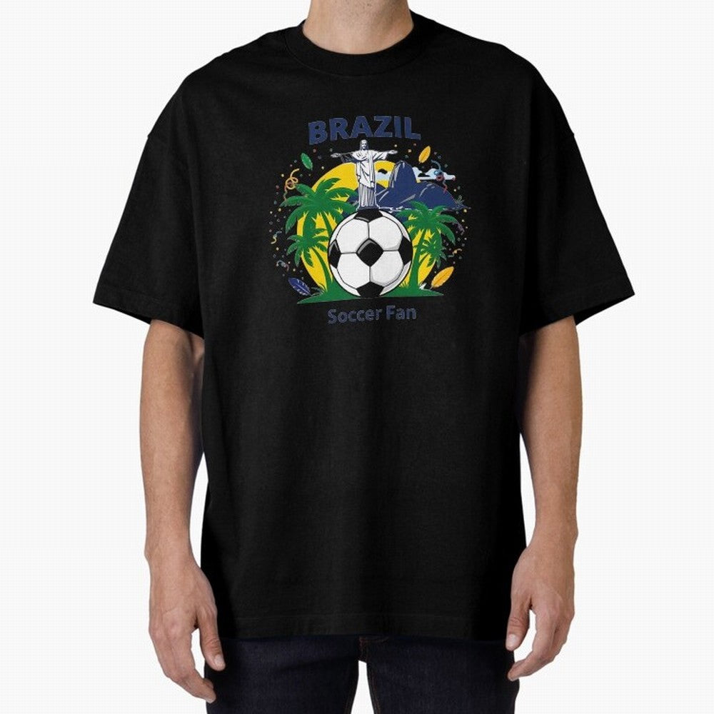 Brazil Soccer Fan T-shirt Classic T-Shirt Celebrate Global Passion for the FIFA World Cup 2026 Group Stage Journey through CR7 and Messi Highlights, Argentina, France and Brazil Pride, Vintage Soccer Flavor, Modern Football Stars, National Flags