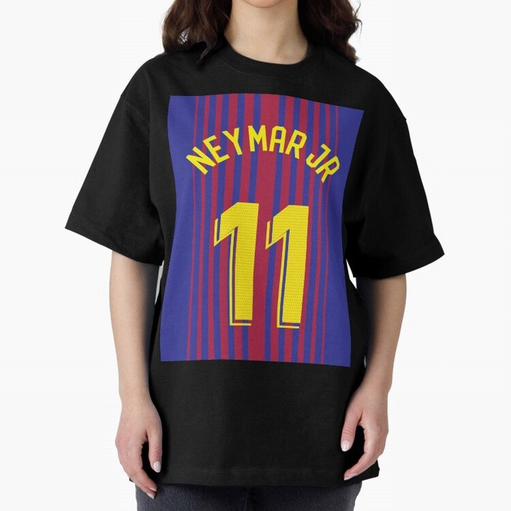 NEYMAR JR FOOTBALL SOCCER JERSEY BARCELONA Oversized T-Shirt Celebrate the Biggest Stage of Global Football Passion for FIFA World Cup 2026 USA Canada Mexico, Driven by Cristiano Ronaldo, Haaland and CR7, Spain, Global Supporter Spirit, Legendary