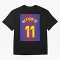 NEYMAR JR FOOTBALL SOCCER JERSEY BARCELONA Oversized T-Shirt Celebrate the Biggest Stage of Global Football Passion for FIFA World Cup 2026 USA Canada Mexico, Driven by Cristiano Ronaldo, Haaland and CR7, Spain, Global Supporter Spirit, Legendary