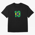 10 - Neymar JR - Brazil Flag Classic T-Shirt Bring Bold Fan Energy to FIFA World Cup 2026 Group Stage for Fans of Neymar, Haaland and Cristiano Ronaldo and Portugal, Bringing Game Day Rituals, Football Legends, Country Pride and the Road to the